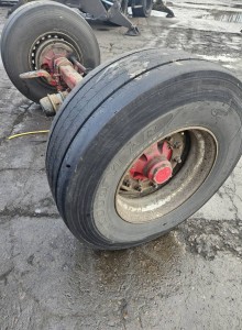Square BPW Axles with or without 385 65 22.2 Tyres ( stack of 3)