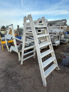aluminium workshop/ warehouse step ladders.