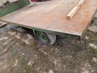 Single Axle Flat Agricultural Steel Trailer