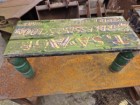 Vintage Hand Painted Wooden Stool